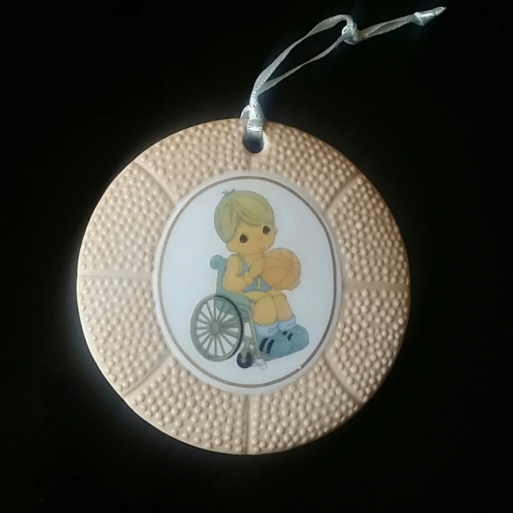 Give Ability A Chance Basketball Christmas Ornament